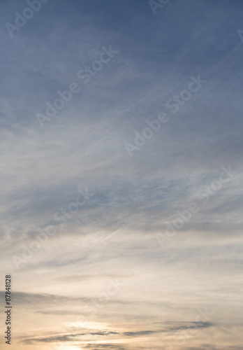 Fototapeta Naklejka Na Ścianę i Meble -  clouds in the sky at dawn Sun