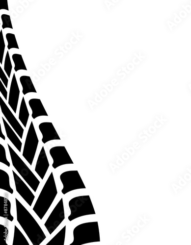black white tire track background