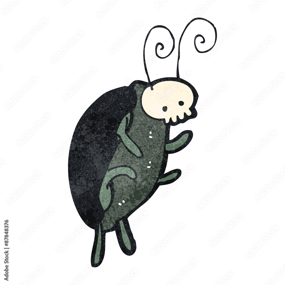 retro cartoon funny halloween bug retro cartoon funny halloween bug