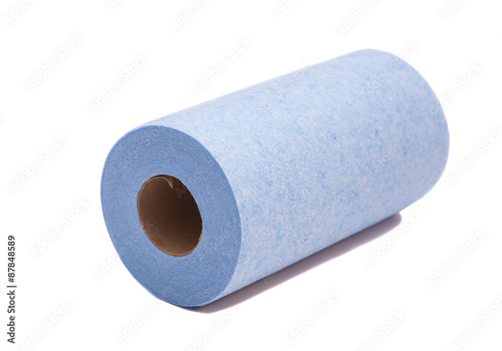 Roll of paper kitchen towels isolated on white Roll of paper kitchen towels isolated on white
