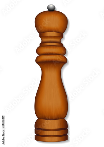 Pepper mill, spice grinder, gourmet, culinary kitchenware, dark wood