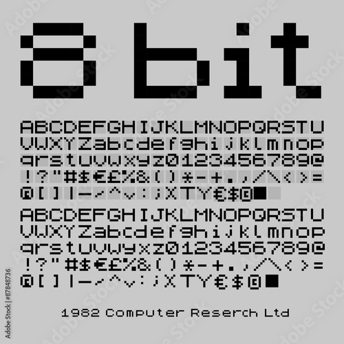 8 bit font