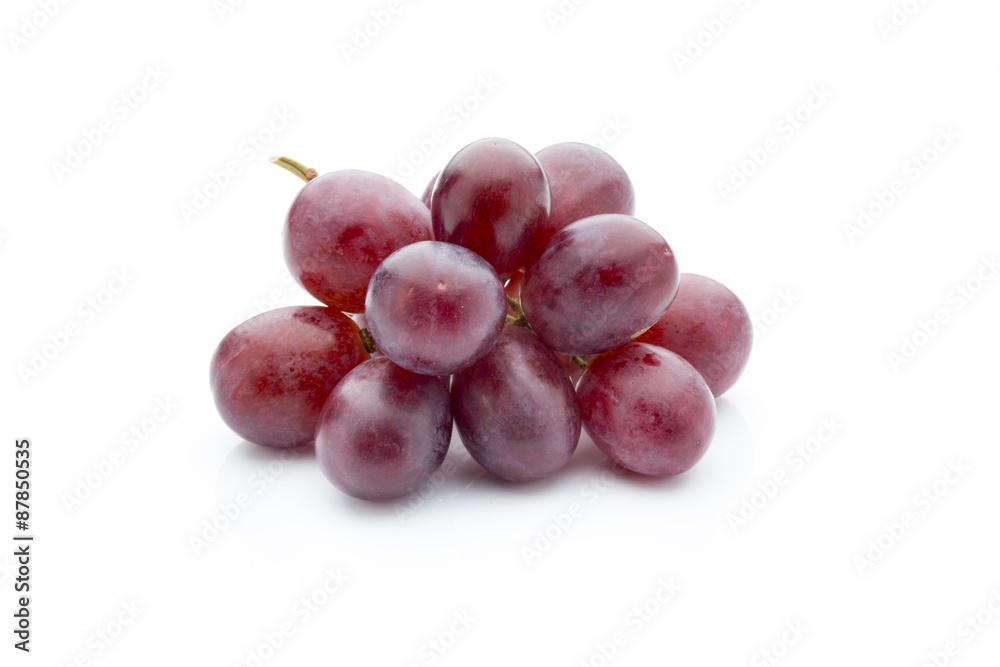 Grape on the white background. Fresh  berry.