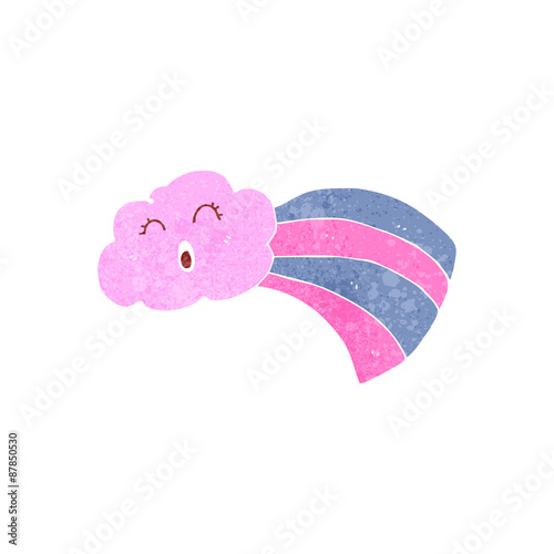retro cartoon cloud