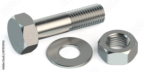 bolt, nut and washer