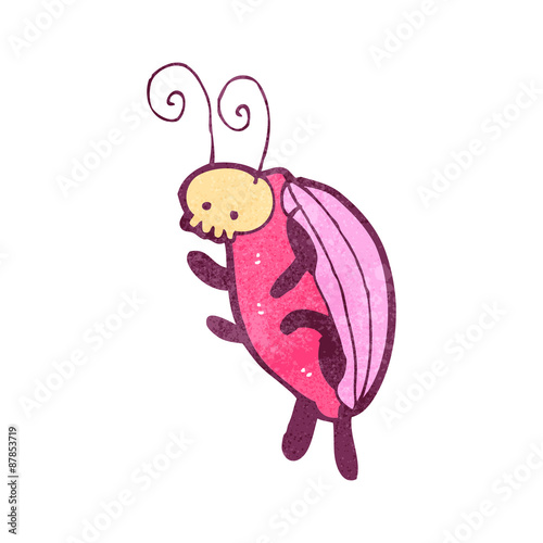 retro cartoon death watch beetle photo