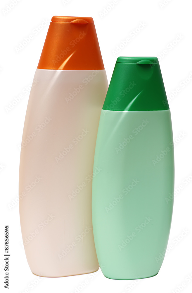 Plastic Bottle with Shampoo or hygienic cosmetic product Plastic Bottle with Shampoo or hygienic cosmetic product
