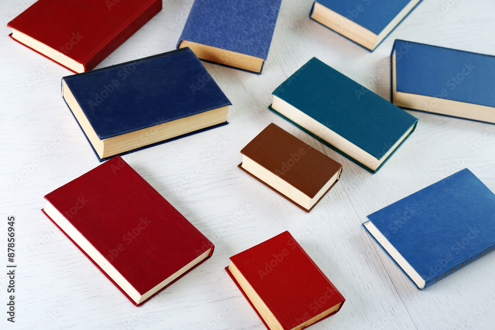 Books on light background Books on light background