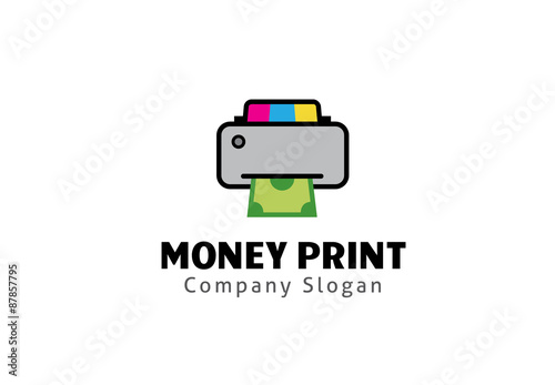 Money Print Logo template