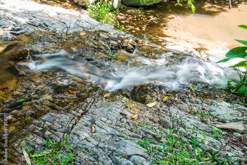 Water Flowing at Mae Kampong Waterfall photo