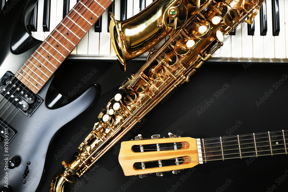Obraz premium Musical instruments, closeup