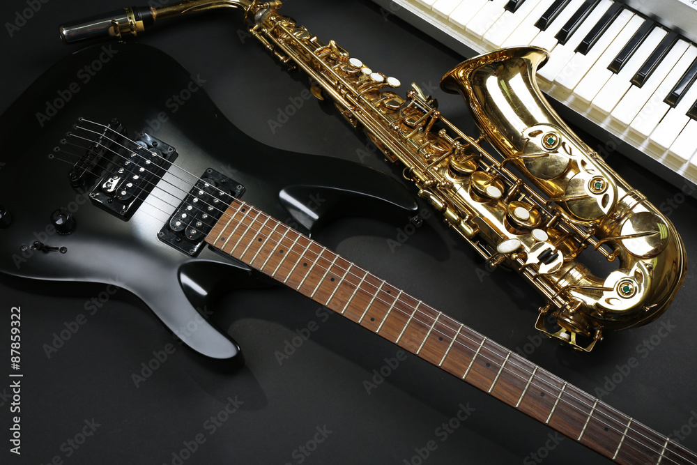 Obraz premium Musical instruments, closeup