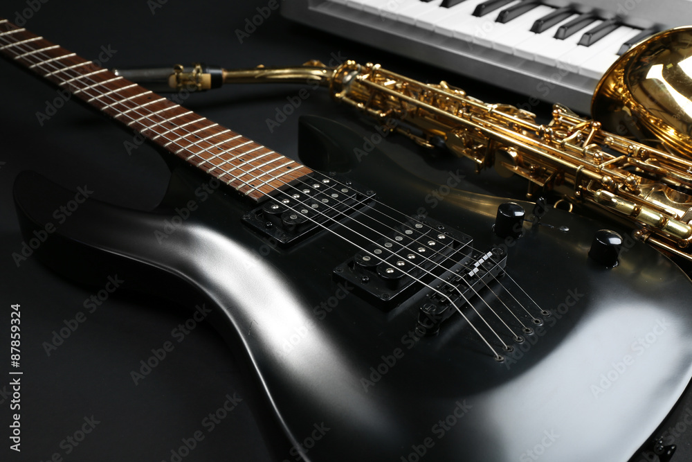 Obraz premium Musical instruments, closeup
