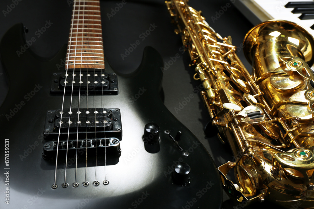 Obraz premium Musical instruments, closeup