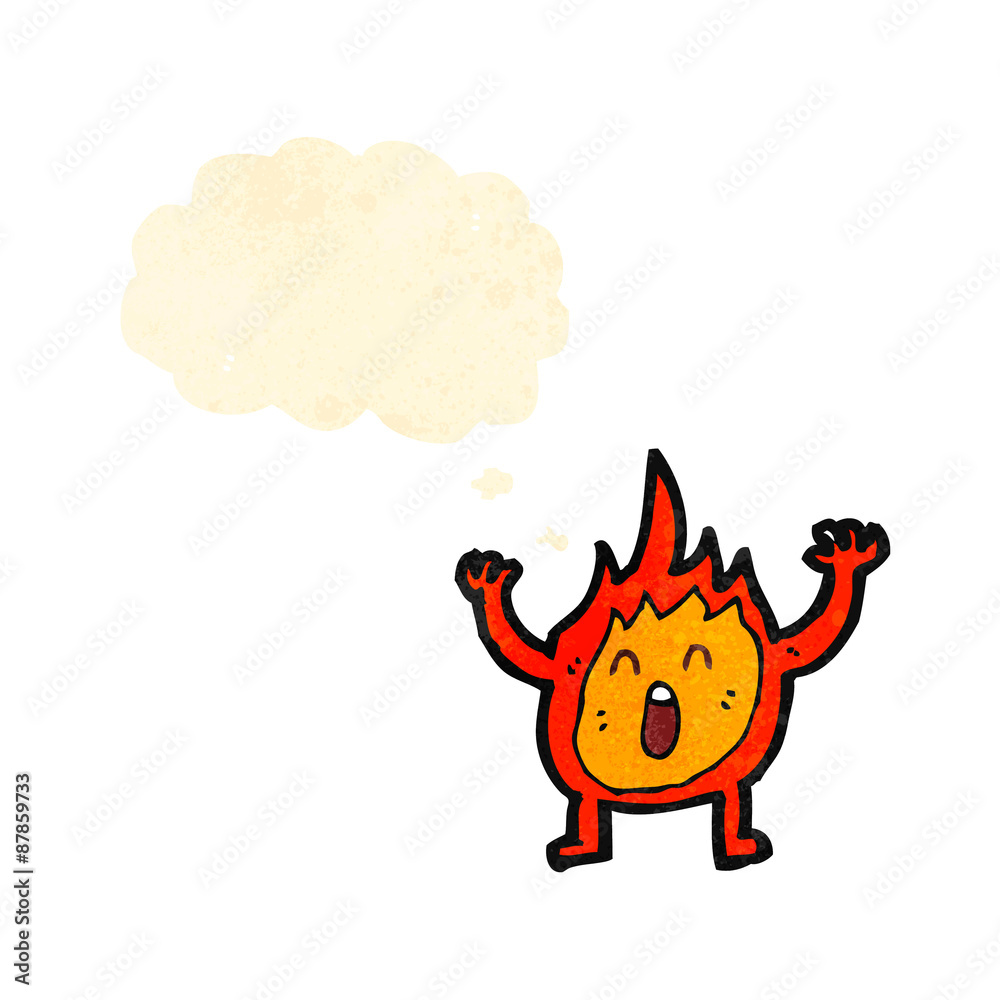 cartoon little flame creature cartoon little flame creature
