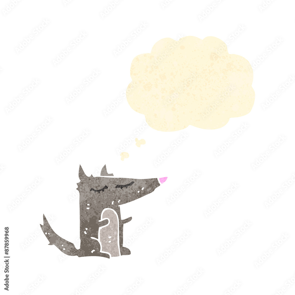 Obraz kreskówka mały wilk