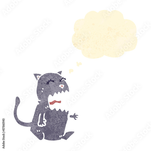 cartoon burping cat gross