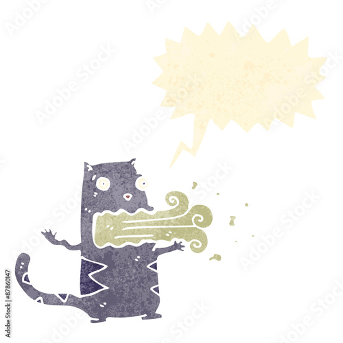 funny burping cat cartoon