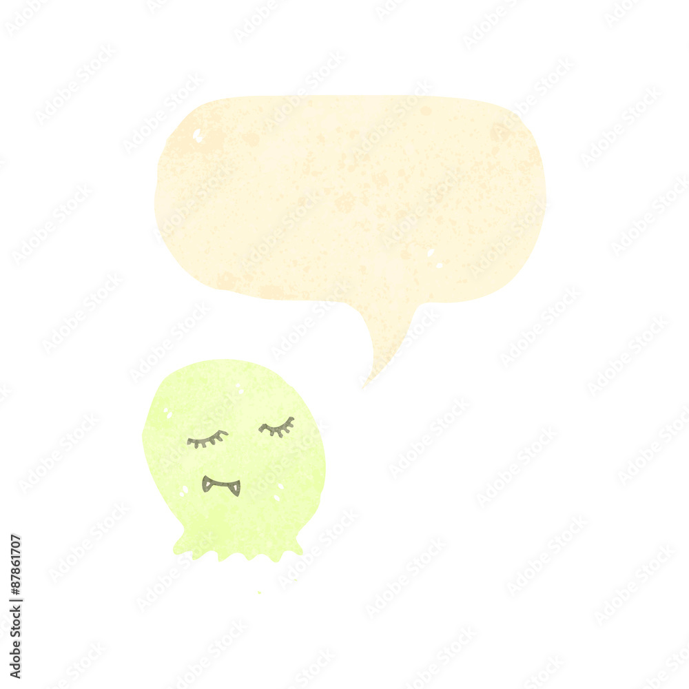 cute little ghost with speech bubble cute little ghost with speech bubble