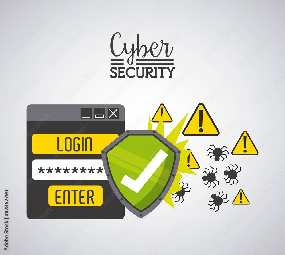 Obraz premium cyber security