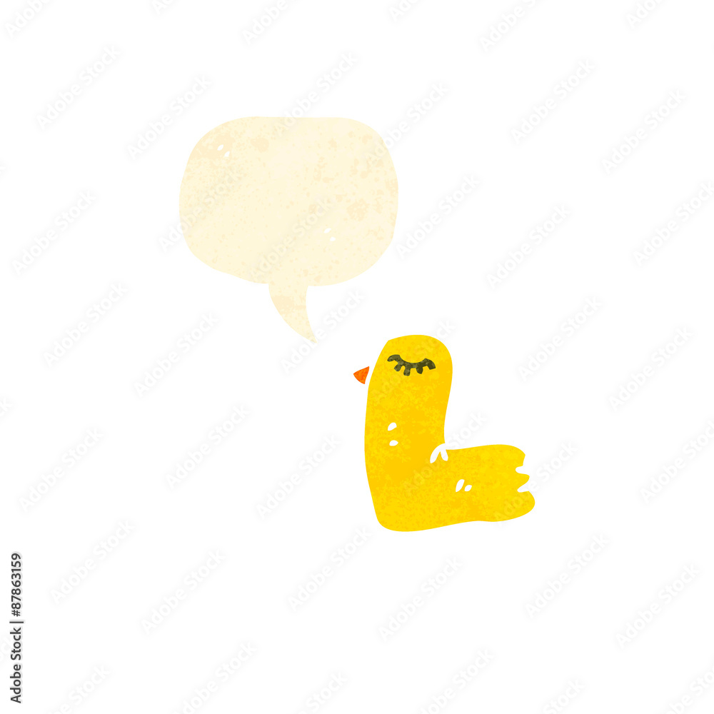 retro cartoon bird retro cartoon bird