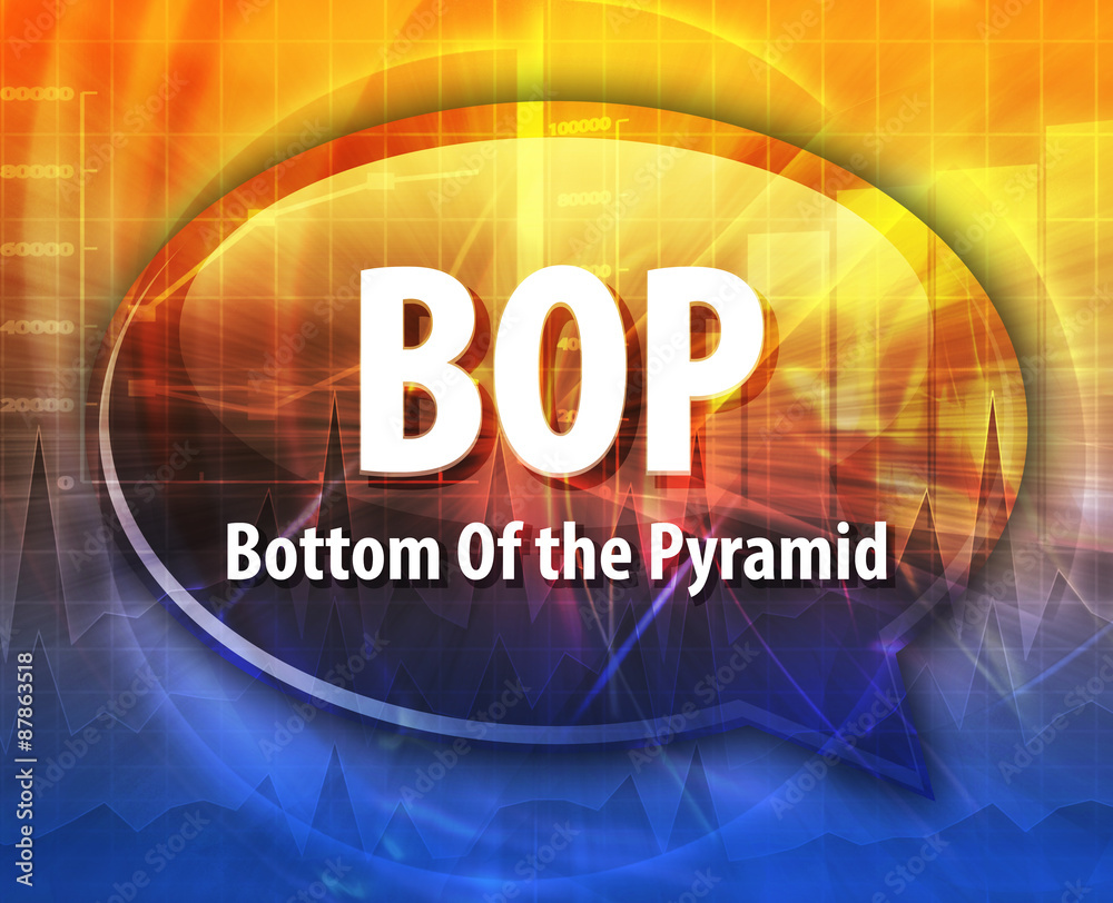 BOP acronym word speech bubble illustration Stock Illustration Adobe