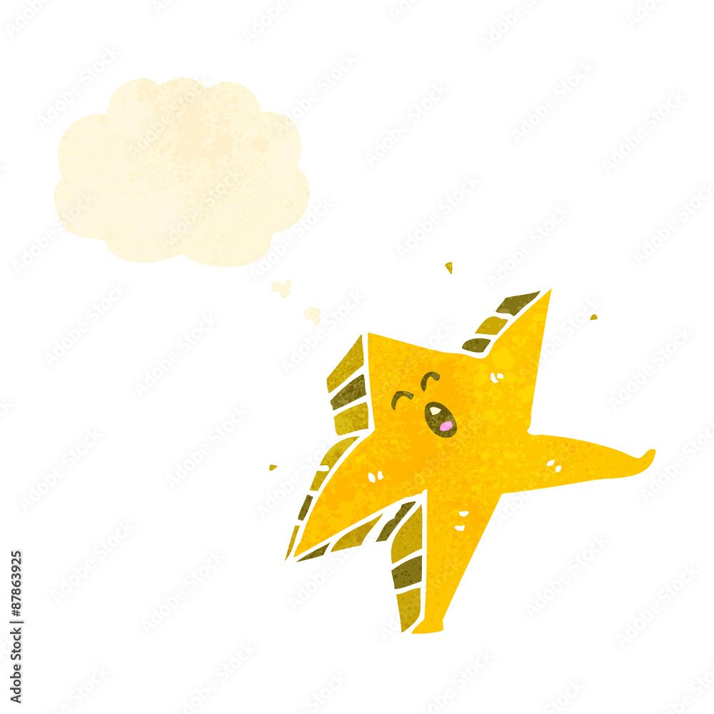 Obraz premium retro cartoon dancing star