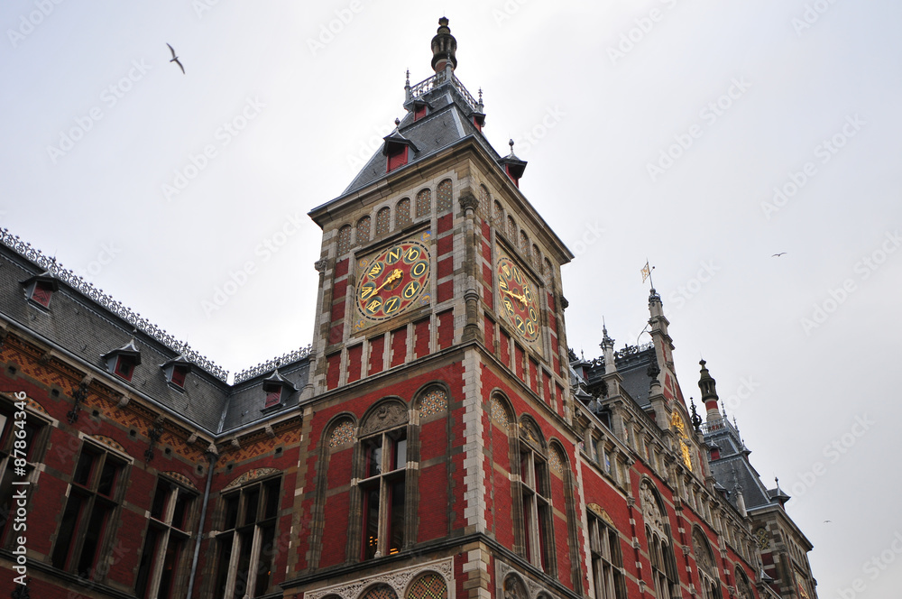 The Central Station building - Amsterdam, Netherlands