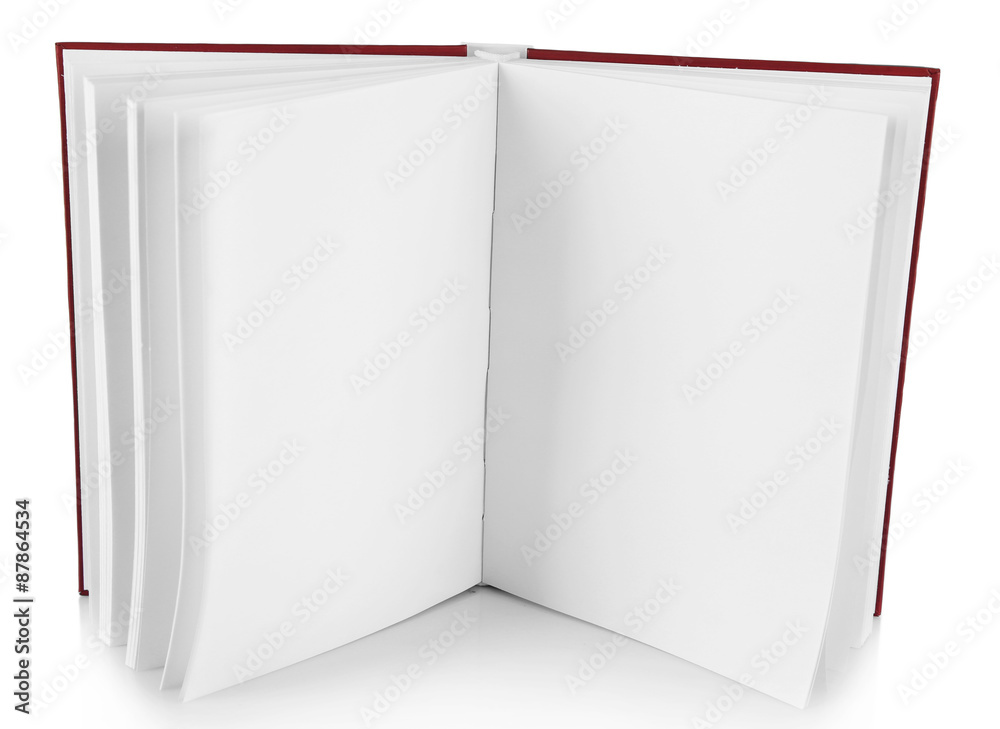Naklejka premium Single book isolated on white