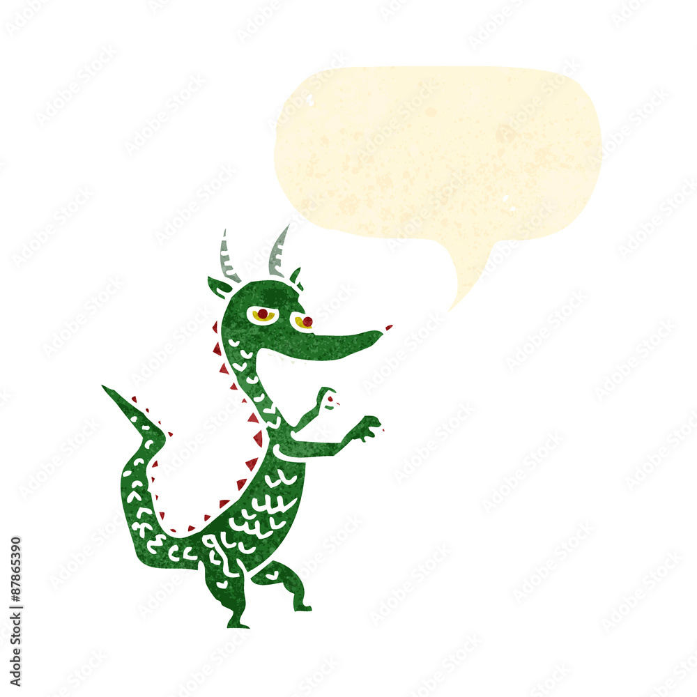 Obraz premium cartoon dragon