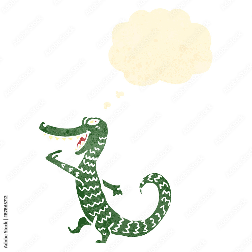 retro cartoon hungry alligator retro cartoon hungry alligator