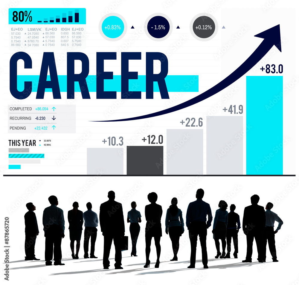 Obraz premium Career Employment Data Analysis Recruitment Concept