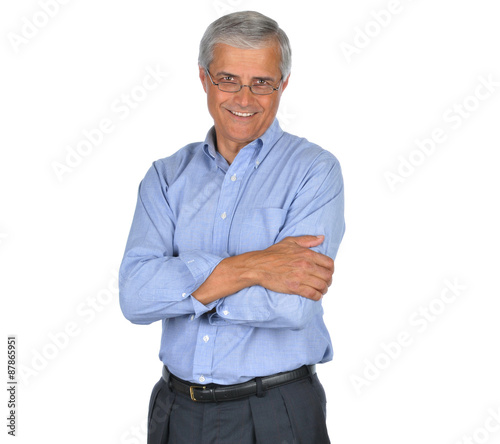 Smiling Businessman With Arms Crossed