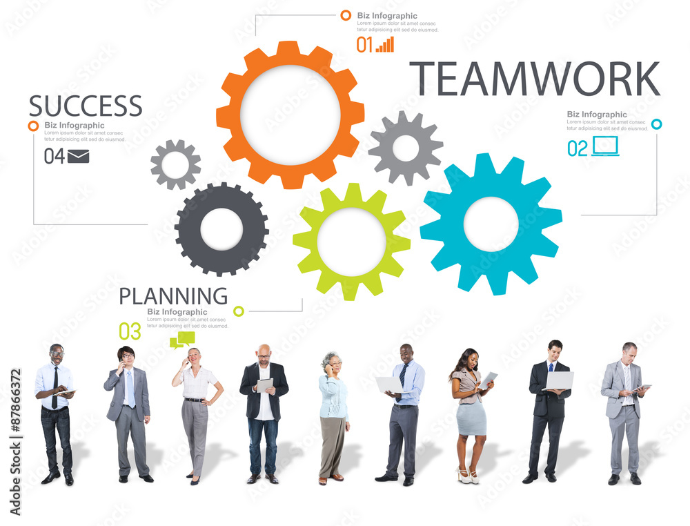 Teamwork Team Group Gear Partnership Cooperation Concept Teamwork Team Group Gear Partnership Cooperation Concept