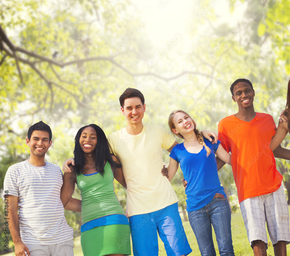 Diversity Friends Friendship Teamwork Huddle Concept Diversity Friends Friendship Teamwork Huddle Concept
