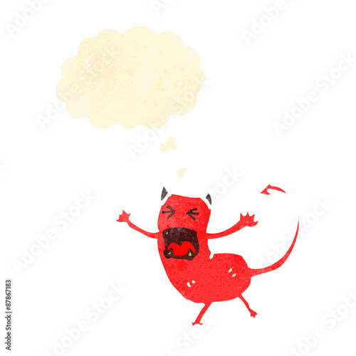 retro cartoon little devil
