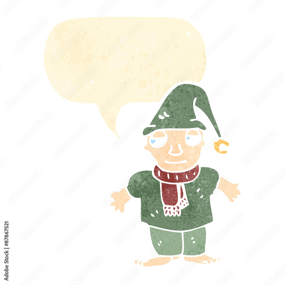 cartoon chirstmas elf