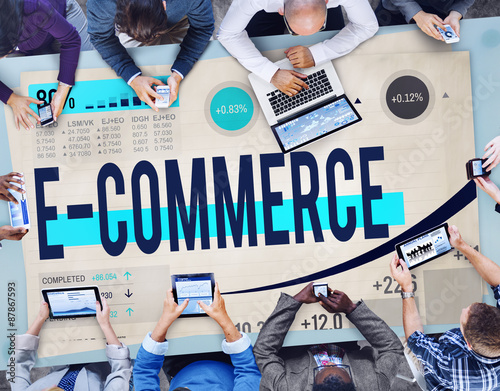 E-commerce Internet Global Marketing Purchasing Concept