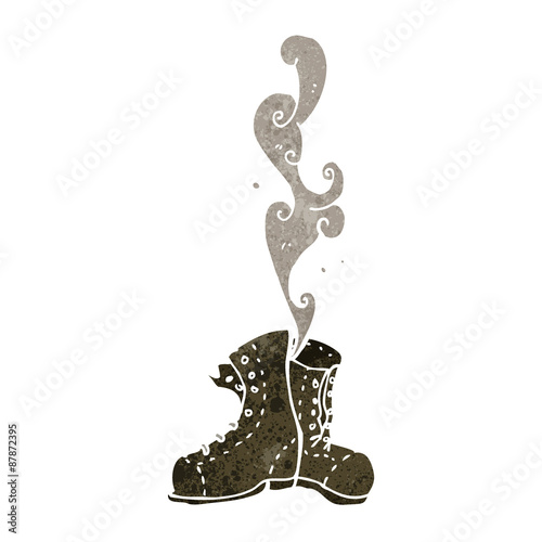 smelly old shoes retro cartoon
