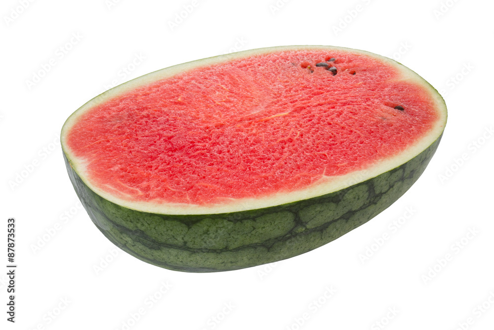Watermelon was divided in half and isolate Watermelon was divided in half and isolate