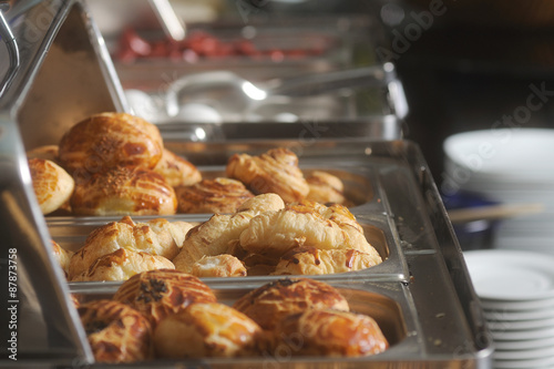 Turkish Pastry Pogaca and croissant