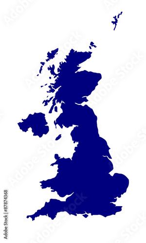 U.K. and Northern Ireland Silhouette #87874368