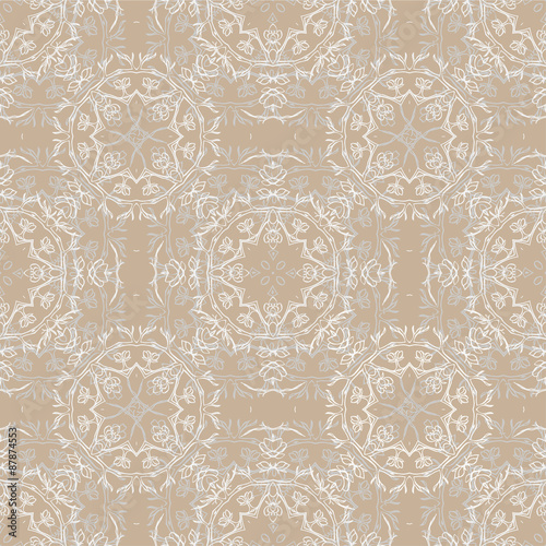 Abstract brown seamless pattern © alesikka
