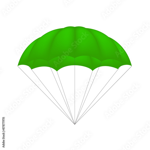 Parachute in green design
