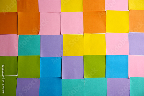 Colorful paper stickers
