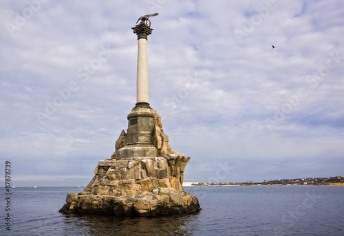 Monument to the scuttled ships. Sevastopol, Ukraine.