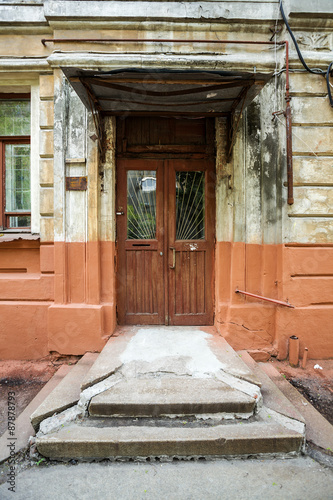 entrance of an old building