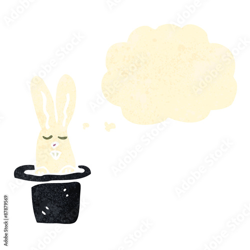 cartoon rabbit in hat trick