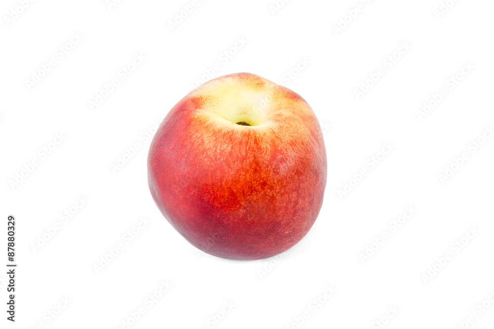 Nectarine isolated on a white background Nectarine isolated on a white background