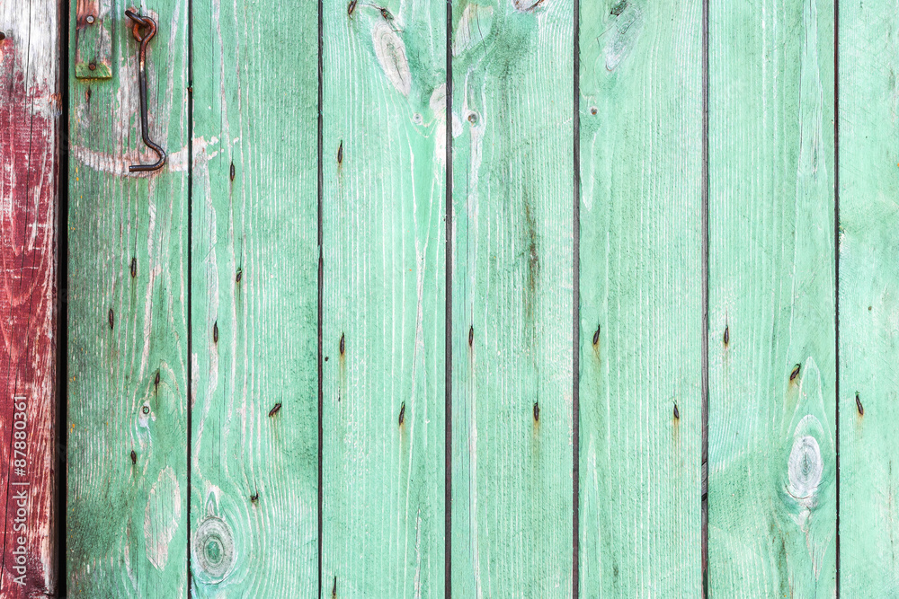 Old painted wood wall - texture or background Old painted wood wall - texture or background